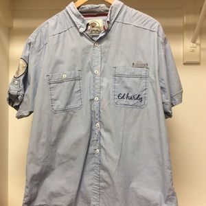 Ed Hardy button down top